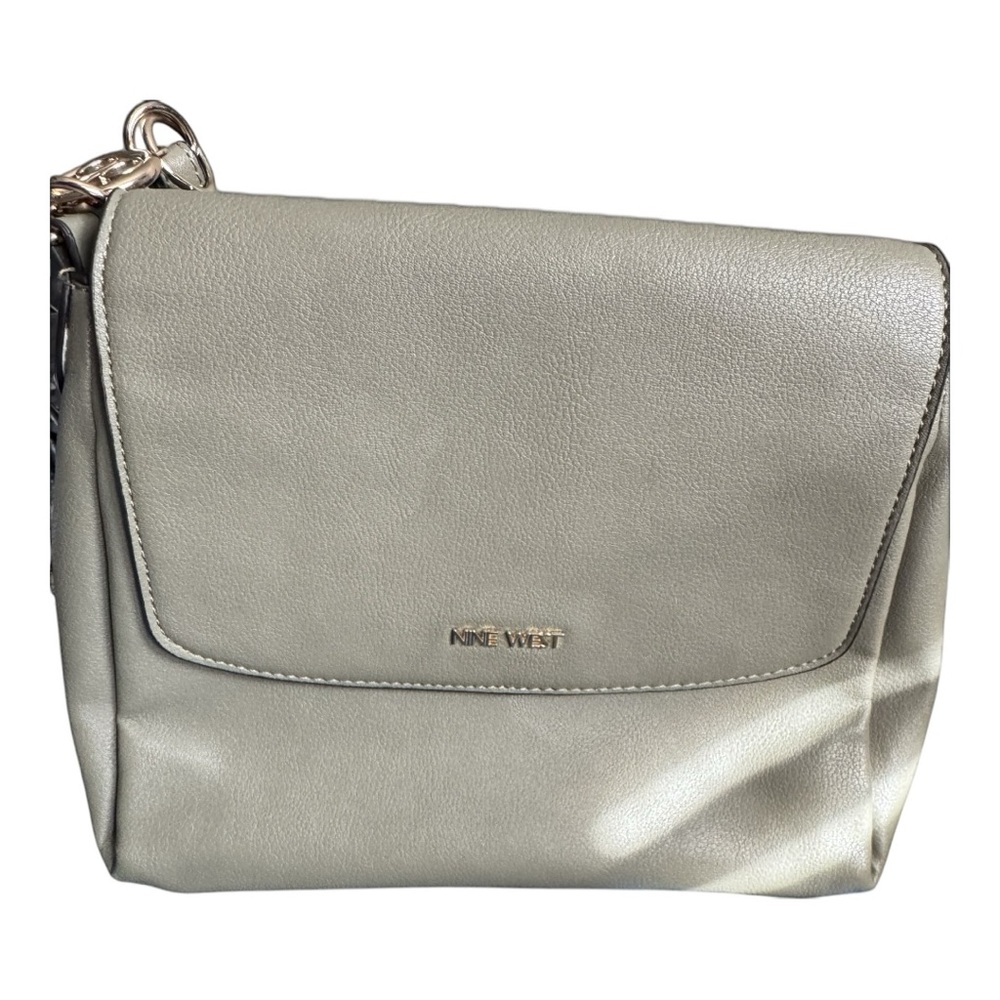 Nine West Gray Crossbody Bag - Sleek Minimal Everyday Purse